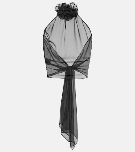 Halterneck silk chiffon top - Dolce&Gabbana - Modalova