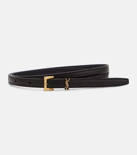 Cassandre slim leather belt - Saint Laurent - Modalova