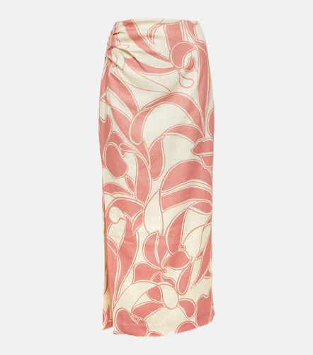 Belletto printed linen maxi skirt - SIR - Modalova