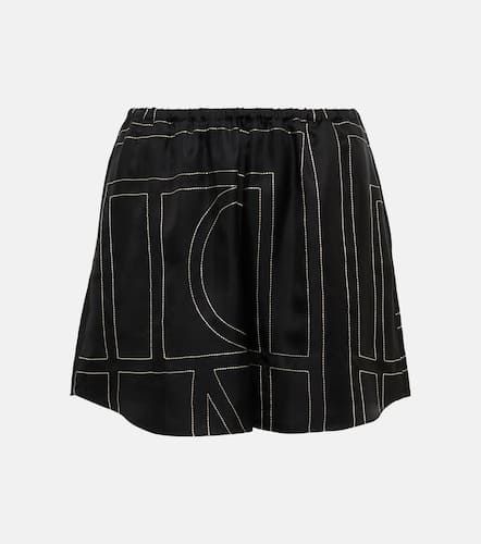 Toteme Bestickte Shorts aus Seide - Toteme - Modalova