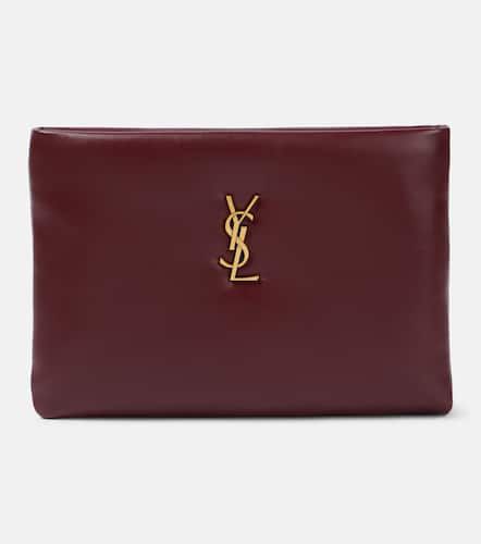 Clutch Calypso Small aus Leder - Saint Laurent - Modalova