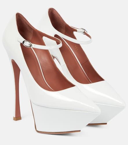 Yigit patent leather platform pumps - Amina Muaddi - Modalova