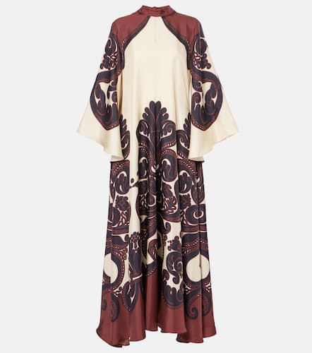 Magnifico printed silk twill maxi dress - La DoubleJ - Modalova