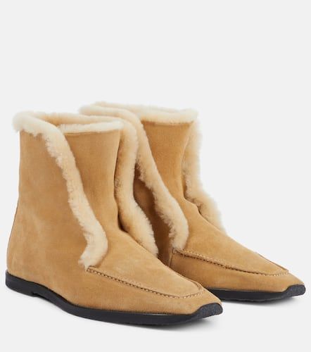 Ankle Boots aus Veloursleder mit Shearling - Toteme - Modalova