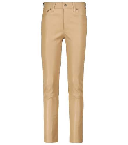 High-Rise-Hose aus Leder - Polo Ralph Lauren - Modalova