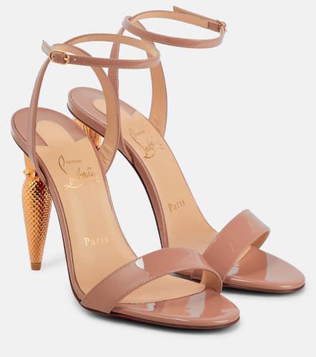 Lipqueen patent leather sandals - Christian Louboutin - Modalova