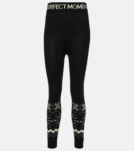 Leggings Nordic de lana en intarsia - Perfect Moment - Modalova