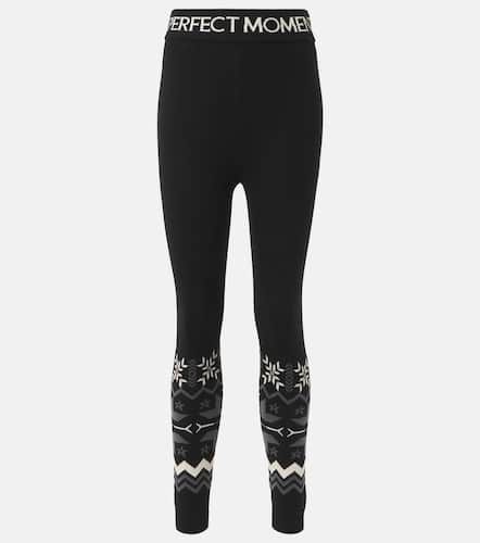 Leggings Nordic de lana en intarsia - Perfect Moment - Modalova