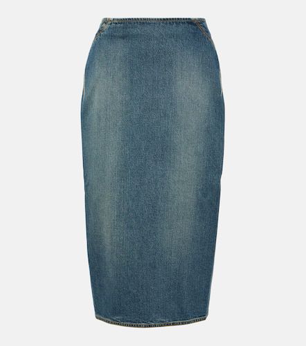 Alaïa Denim pencil skirt - Alaia - Modalova