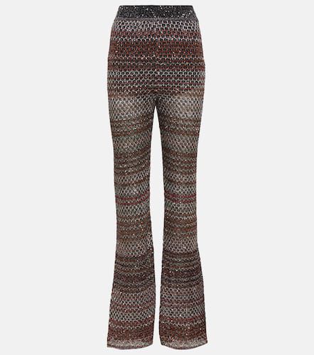 Knitted chevron LurexÂ® flared pants - Missoni - Modalova