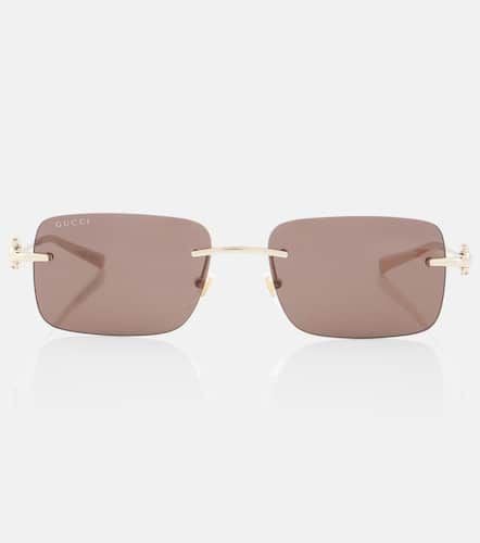 Gucci Eckige Sonnenbrille Horsebit - Gucci - Modalova