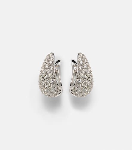 Pendientes Claw de oro blanco de 18 ct con diamantes - Anita Ko - Modalova