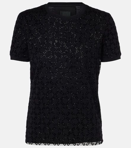 Top aus Baumwolle mit Glitter - Givenchy - Modalova