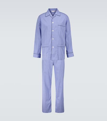 Felsted 3 checked cotton pajama set - Derek Rose - Modalova