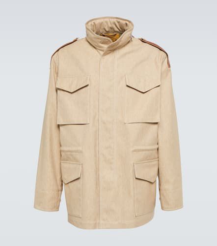 Coated leather-trimmed cotton jacket - Tod's - Modalova
