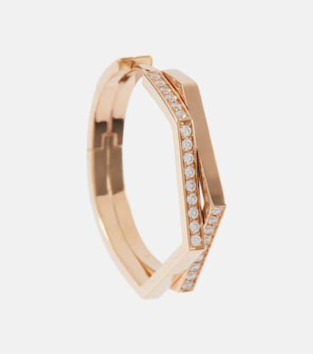 Antifer 18kt rose gold single earring with diamonds - Repossi - Modalova