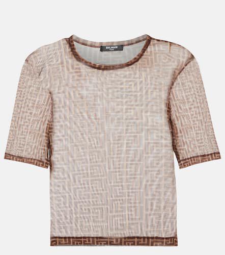 Balmain Bedrucktes Cropped-Top - Balmain - Modalova