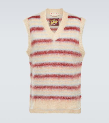 Striped wool-blend sweater vest - Marni - Modalova