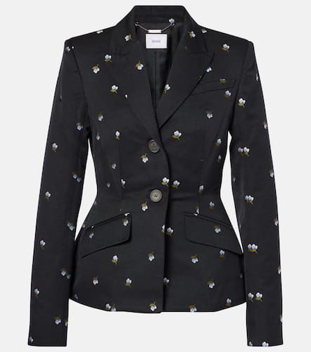 Blazer monopetto in lana vergine con ricamo - Erdem - Modalova