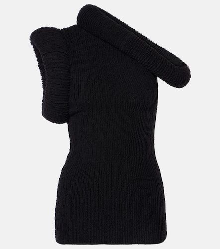 Asymmetric knitted wool-blend top - Acne Studios - Modalova