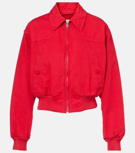 Prada Cropped cotton bomber jacket - Prada - Modalova