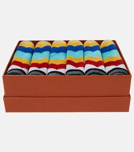 Set di 6 asciugamani per il viso Cyrus in cotone - Missoni - Modalova