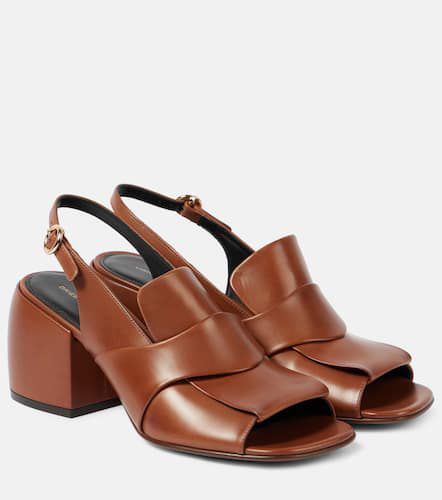 Mules destalonados de piel - Dries Van Noten - Modalova