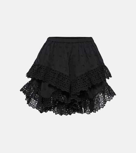 Minifalda Sukira de algodón con volantes - Marant Etoile - Modalova