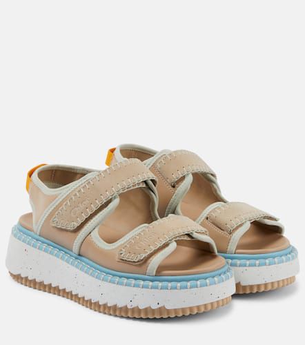 Chloé Plateausandalen Lili aus Leder - Chloe - Modalova