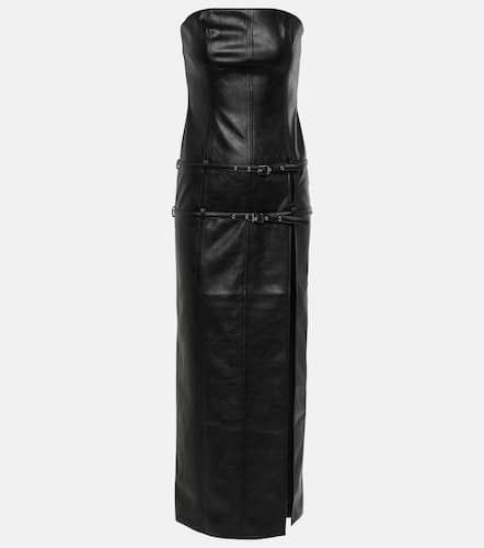Saima faux leather maxi dress - Aya Muse - Modalova