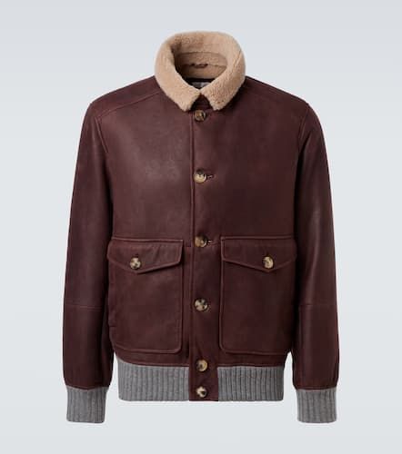 Brunello Cucinelli Lederjacke - Brunello Cucinelli - Modalova