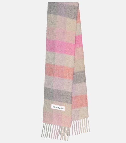 Checked alpaca wool-blend scarf - Acne Studios - Modalova