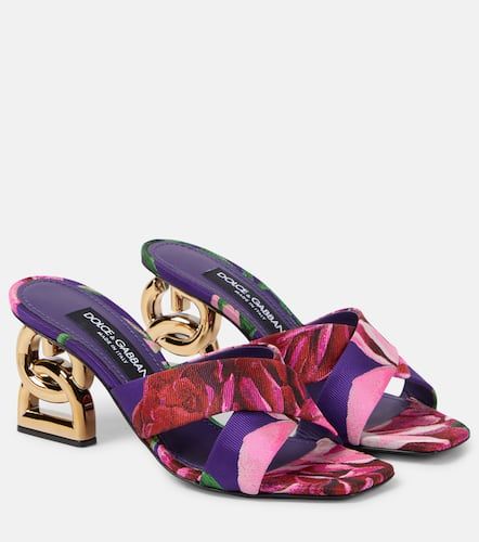 Mules en jacquard floral - Dolce&Gabbana - Modalova