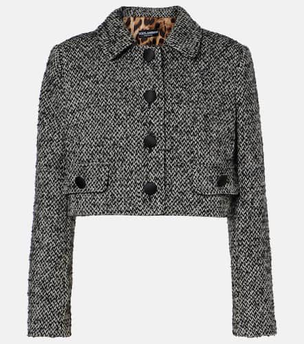 Chaqueta de tweed de mezcla de lana - Dolce&Gabbana - Modalova