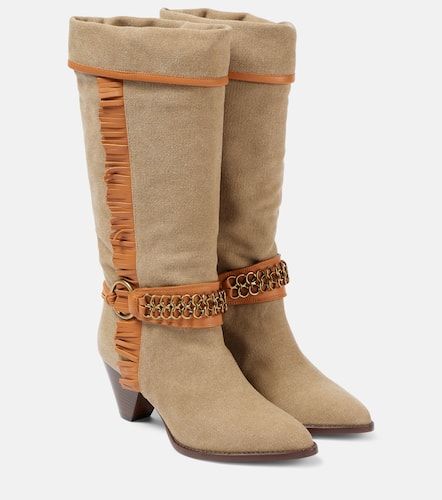 Westernstiefel Levon aus Canvas mit Leder - Isabel Marant - Modalova