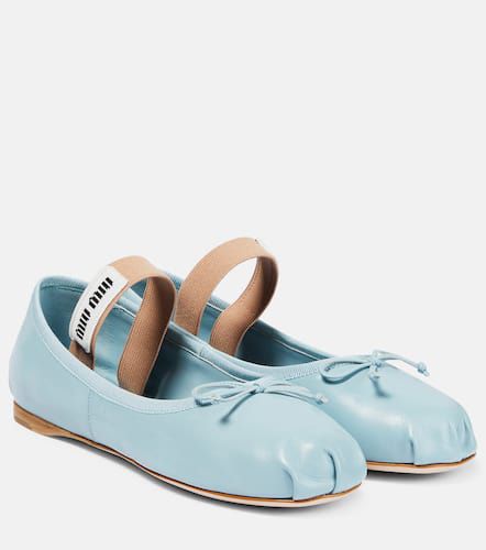 Miu Miu Leather ballet flats - Miu Miu - Modalova