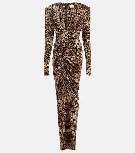 Leopard-print jersey maxi dress - Alexandre Vauthier - Modalova