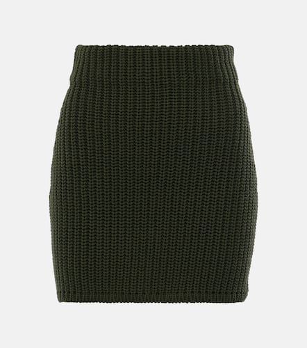 Minigonna in maglia a vita alta - Loewe - Modalova