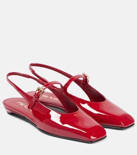 Ballerine slingback in vernice - Prada - Modalova