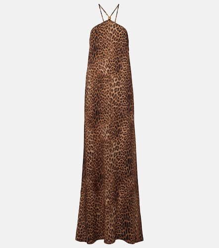 Sage leopard-print halterneck maxi dress - Melissa Odabash - Modalova