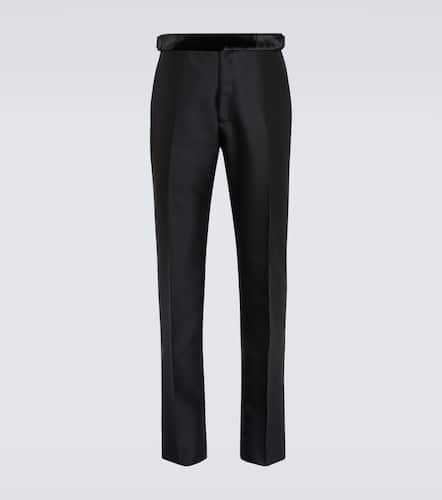 Pantaloni slim in misto lana e seta - Tom Ford - Modalova