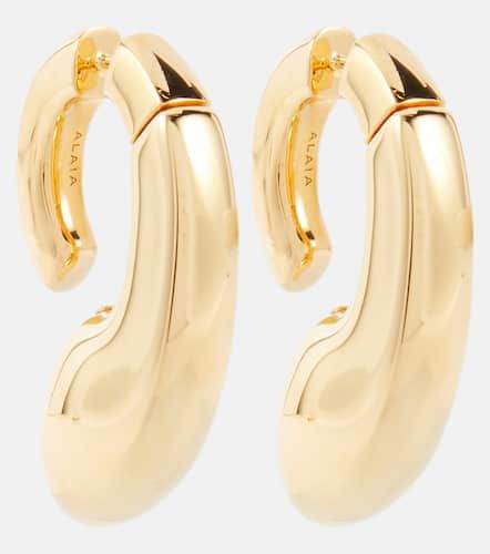 AlaÃ¯a Drip gold-plated earrings - Alaia - Modalova