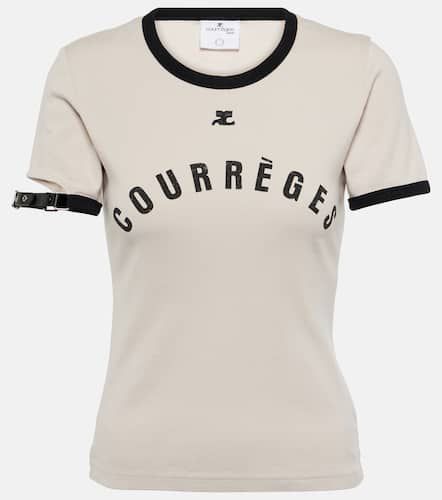 Courrèges T-Shirt aus Baumwoll-Jersey - Courreges - Modalova