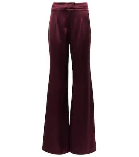 Galvan High-rise satin flared pants - Galvan - Modalova