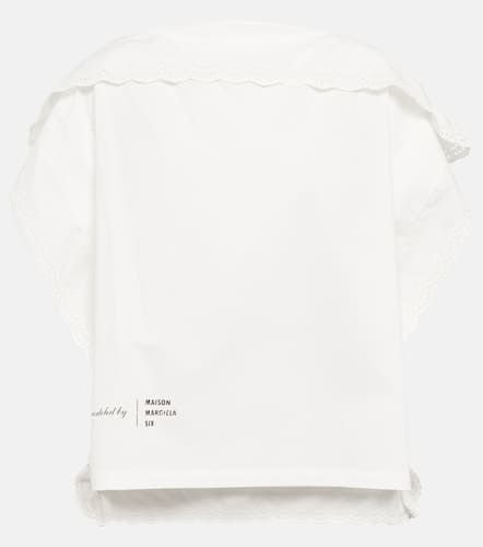 Blusa in cotone con ruches - MM6 Maison Margiela - Modalova