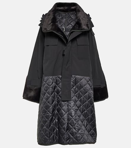 Quilted faux shearling-lined coat - Junya Watanabe - Modalova