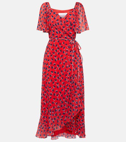 Vestido midi de georgette estampado - Carolina Herrera - Modalova