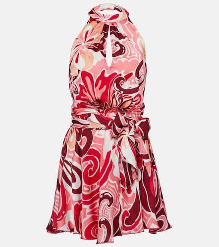 Cassandra open-back satin minidress - Poupette St Barth - Modalova