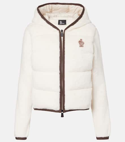Hooded fleece down jacket - Moncler Grenoble - Modalova