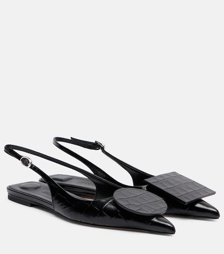 Duelo croc-effect leather slingback flats - Jacquemus - Modalova